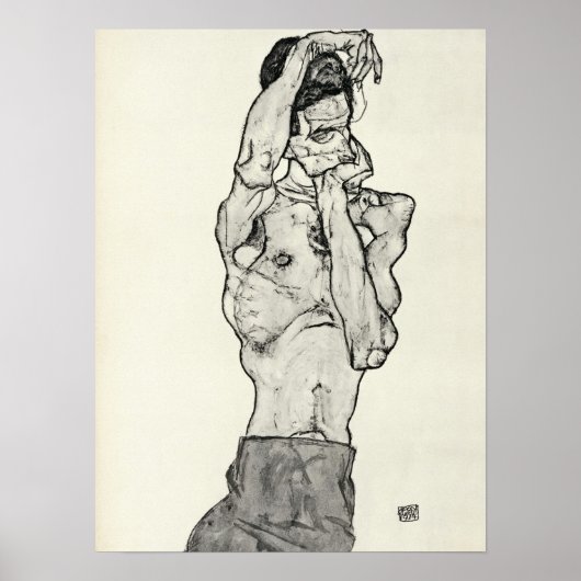 Poster Egon Schiele - Zeichnungen II (Devant)