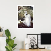 Poster Egret et Palmes (Bureau à domicile)