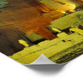 Poster Egypte, Abu Simbel, figures colossales de Ramesses (Coin)