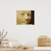 Poster Egypte ancienne Hatshepsut statue temple voyage (Cuisine)