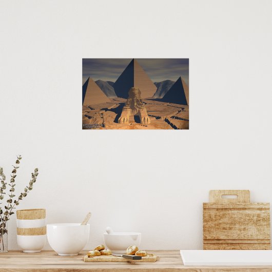 Poster Egypte ancienne - Le Sphinx (Cuisine)