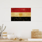 Poster Égypte Drapeau Vintage Grunge Design (Cuisine)