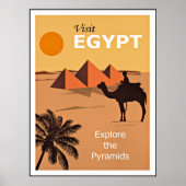 Poster Égypte, explorez les Pyramides, (Devant)