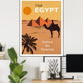 Poster Égypte, explorez les Pyramides, (Bureau à domicile)