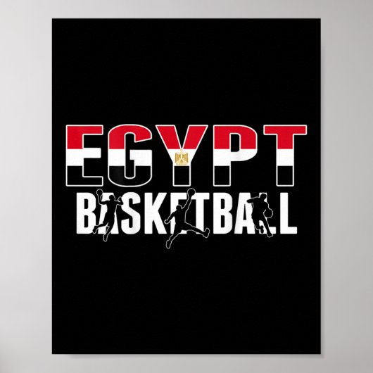 Poster Égypte Fans de basket-ball Jersey Fier Sport égypt (Devant)