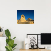 Poster Egypte, Giza, Le Sphinx, Ancien Royaume, Unesco (Bureau à domicile)