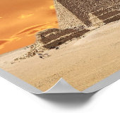 Poster Égypte - Giza - Necropoli - (Coin)