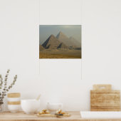 Poster Egypte, Gizeh, Complexe des pyramides de Gizeh, Pl (Cuisine)