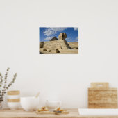 Poster Egypte, Gizeh. Le grand Sphynx se dresse au-dessus (Cuisine)