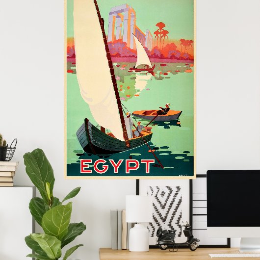 Poster Égypte Le Nil (Bureau à domicile)