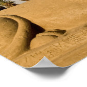 Poster Egypte, Louxor. L'avenue des Sphinxes mène à (Coin)