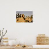 Poster Egypte, Louxor. L'avenue des Sphinxes mène à (Cuisine)