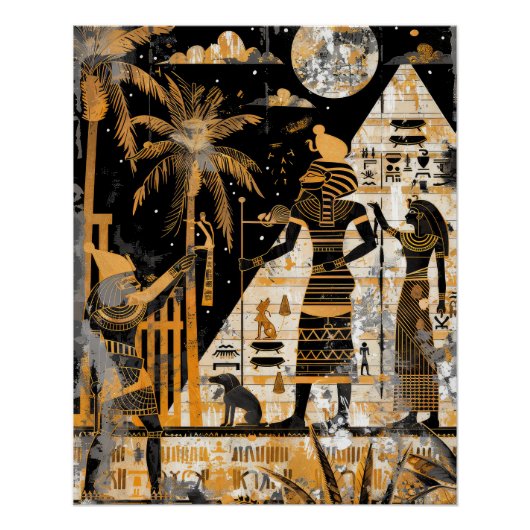 Poster Égypte Pharaon King (Devant)