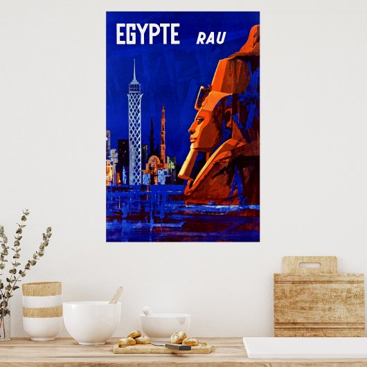 Poster Égypte ~ Pharaon Ramses (Cuisine)
