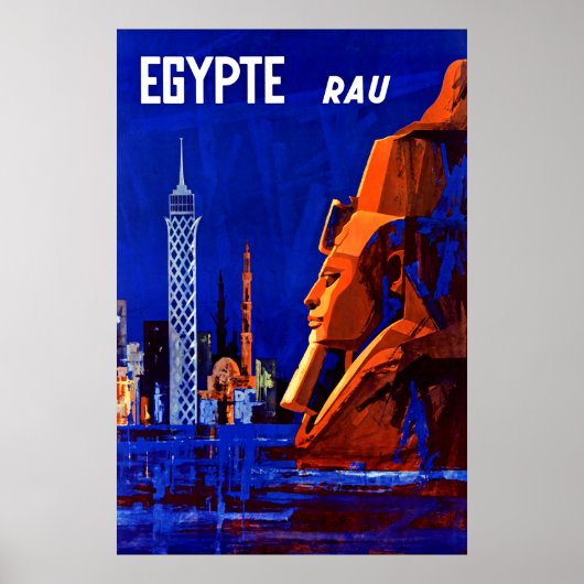 Poster Égypte ~ Pharaon Ramses (Devant)