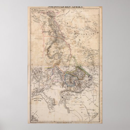 Poster Égypte, Soudan, Afrique (Devant)