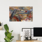 Poster Egyptian Falcon Print (Bureau à domicile)