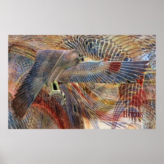 Poster Egyptian Falcon Print (Devant)