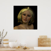 Poster Egyptian Woman 01 Imprimer (Cuisine)