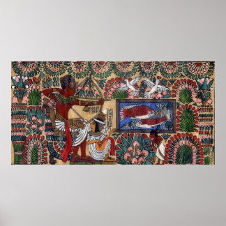 Poster égyptien Archer Papyrus