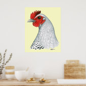 Poster Egyptien Fayoumi : Argent Hen (Cuisine)
