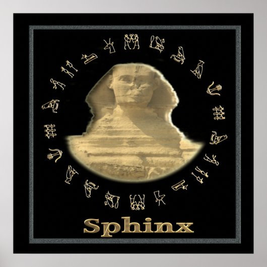 poster égyptien Sphinx (Devant)