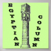 Poster Egyptische Kolom (Voorkant)