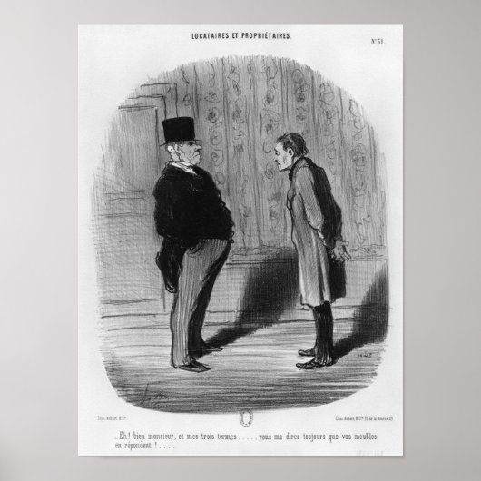 Poster Eh bien, monsieur, et mes trois mandats ?" (Devant)