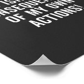 Poster Eh bien, si ce n'est pas les conséquences (Coin)