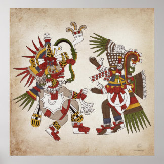 Poster Ehecatl & Tezcatlipoca
