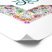 Poster Eid Moubarak Coloré En Français (Coin)