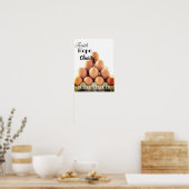 Poster-Eieren Faith Hope Charity Stack Up Poster (Keuken)