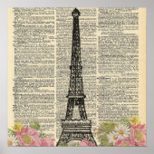 Poster Eifel Tower Dictionary (Voorkant)