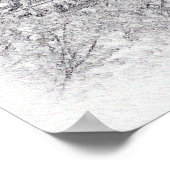 Poster Eiffel BW Sketch (Coin)
