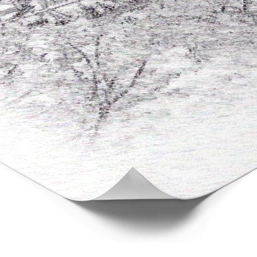 Poster Eiffel BW Sketch (Coin)
