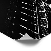 Poster Eiffel en blanc (Coin)