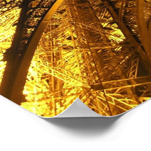 Poster Eiffel illuminé (Coin)