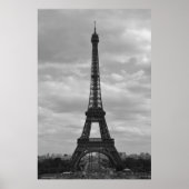 Poster eiffel noir et blanc (Devant)