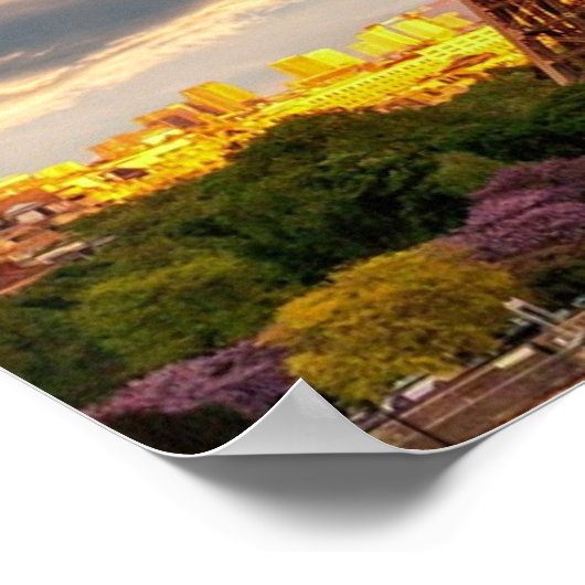 Poster eiffel tower in paris, the city of love (Coin)