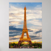 Poster eiffel tower in paris, the city of love (Devant)