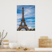 Poster eiffel tower in paris, the city of love (Cuisine)