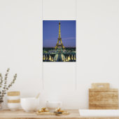 Poster Eiffel Tower, Paris, France 2 (Cuisine)
