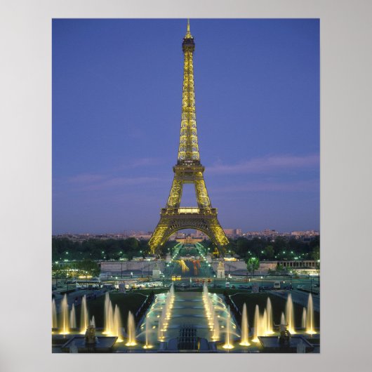 Poster Eiffel Tower, Paris, France 2 (Devant)