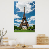 Poster Eiffel Tower View from Champ de Mars Public Park (Cuisine)