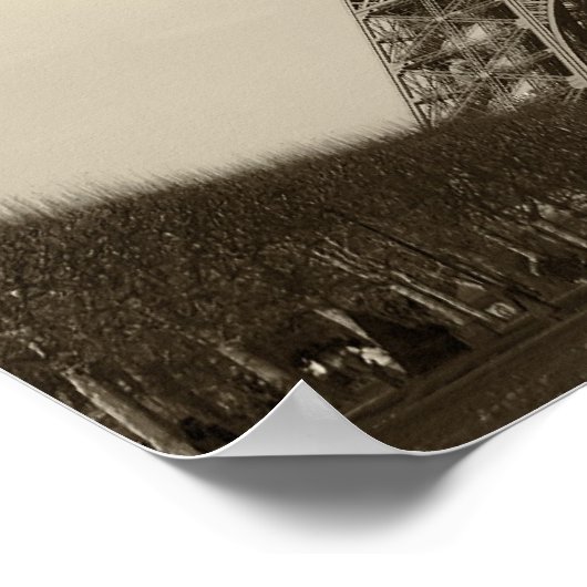 Poster Eiffeltoren (Hoek)