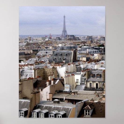 Poster Eiffeltoren Parijs (Voorkant)