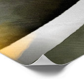 Poster Eighties Retro Mustard Yellow and Grey Abstract Cu (Coin)