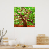 Poster eikenboom (Keuken)