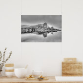 Poster Eilean Donan Castle en Ecosse, (noir et blanc) (Cuisine)