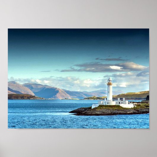 Poster Eilean Musdile Lighthouse Scotland Pittoresque Vie (Devant)